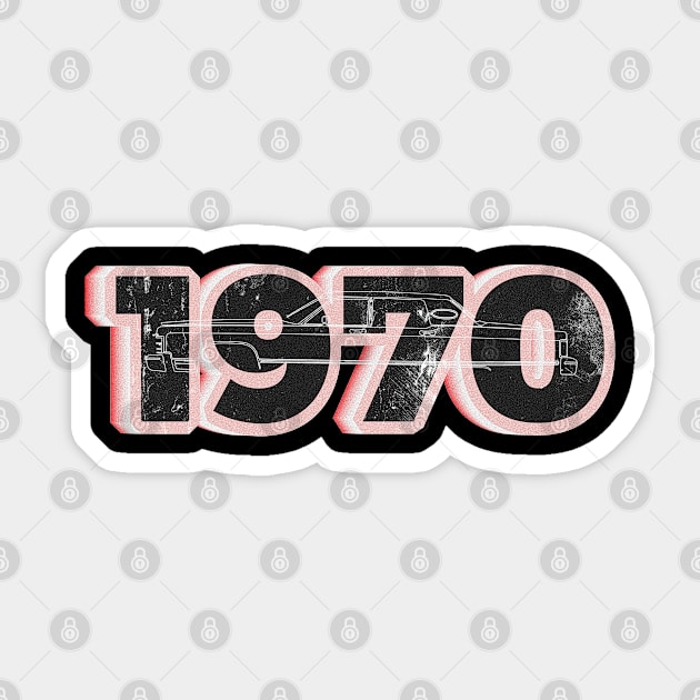 1970 Sticker by iconking